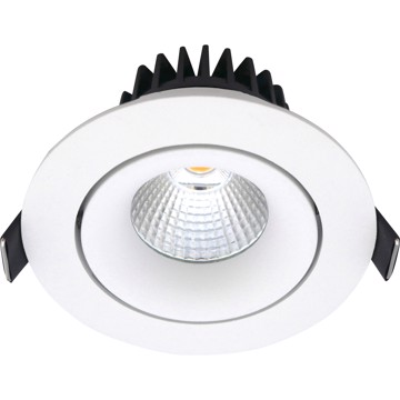 Velia PRO Tilt 11W Dim to Warm, mat hvid rund